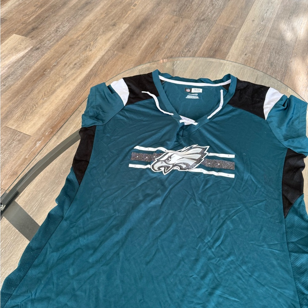 Teal and Black Sports T-Shirt